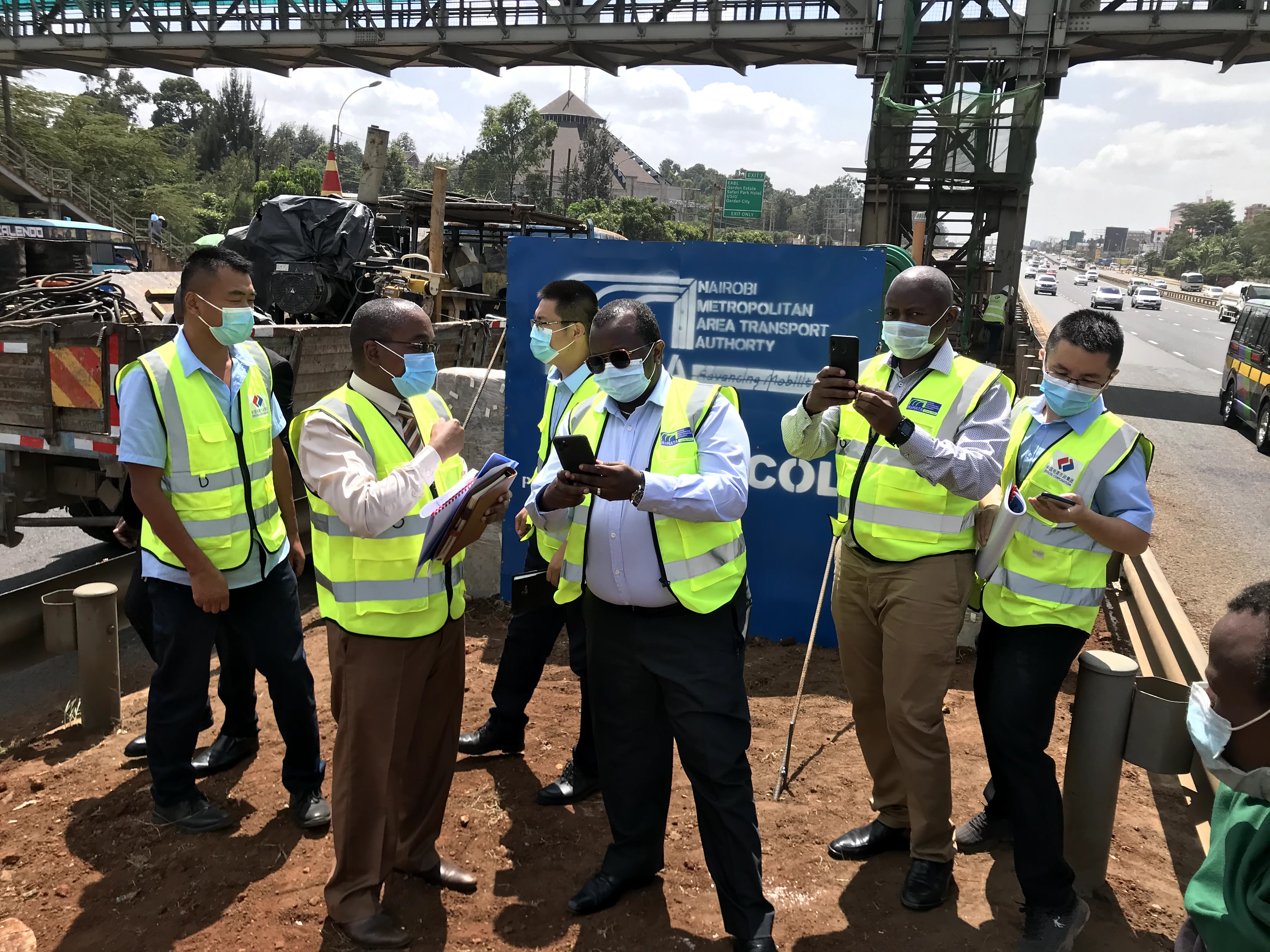 Permanent Secretary, Housing and Urban Development visit to Kasarani BRT Station Site